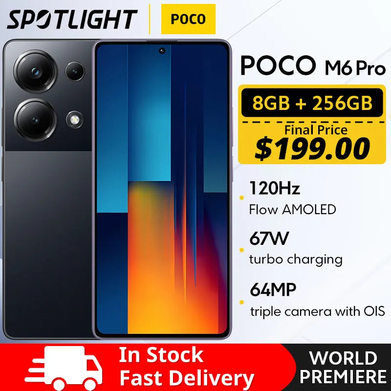 【Roxo】POCO M6 Pro - 256 GB