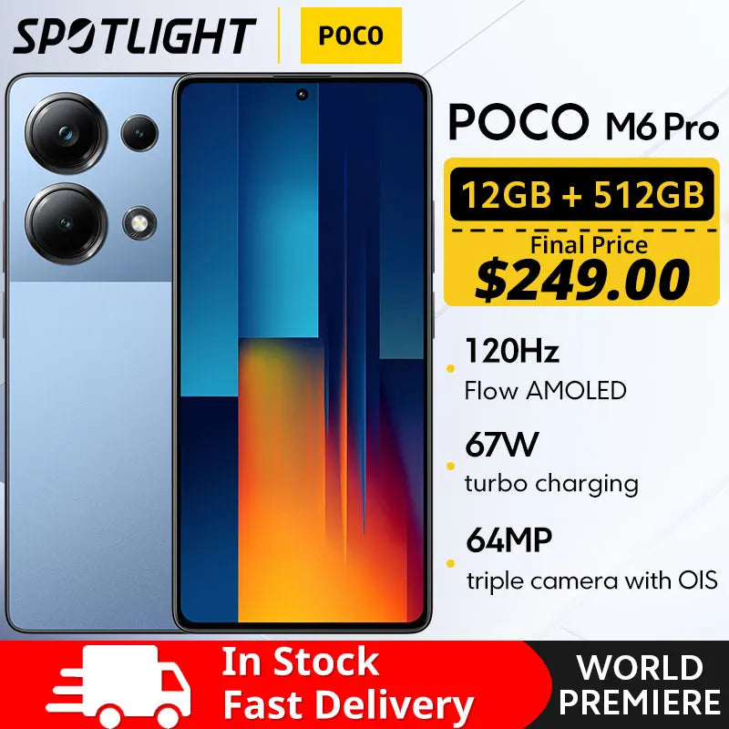 【Preto】POCO M6 Pro - 512 GB