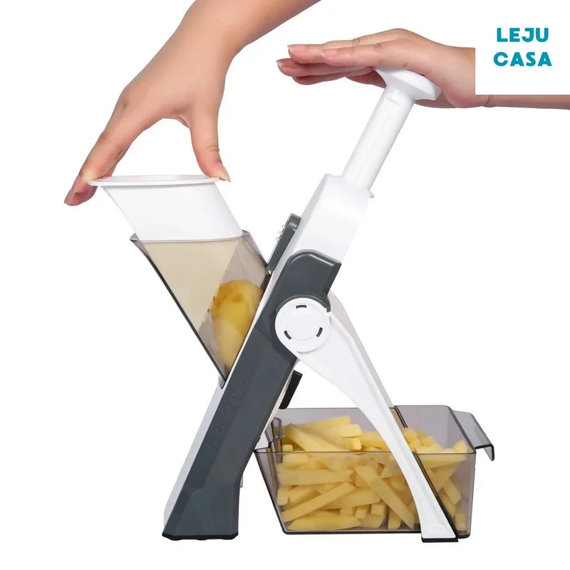 5 em 1 Manual Seguro Chopper Vegetal Multi-função Slicer Acessórios de Cozinha Tiras Julienne Dicer Mandoline Slicer